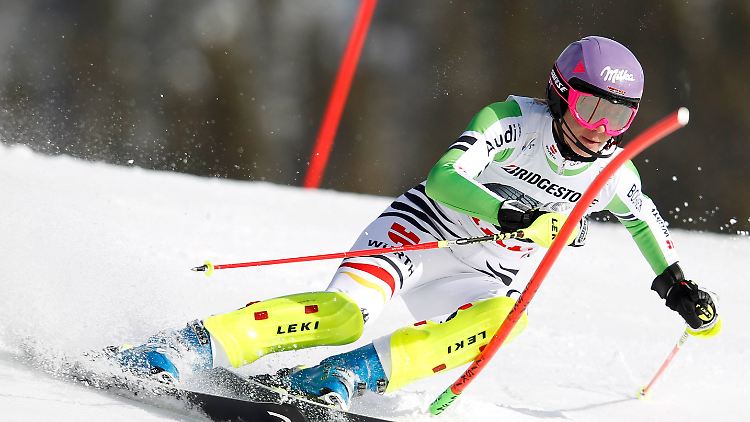 "Ich habe mich da mehr durchgerettet", gab Maria Höfl-Riesch zu.