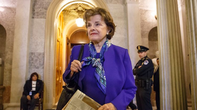 Feinstein nach der Anhörung.