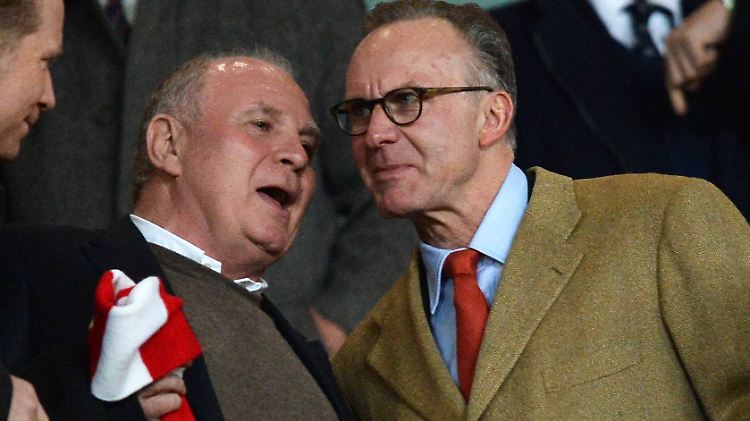 Zwei an der Spitze des FC Bayern: Uli Hoeneß und Karl-Heinz Rummenigge.