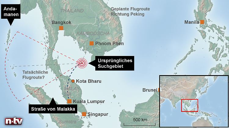 Verschwand die Boeing über Phuket?