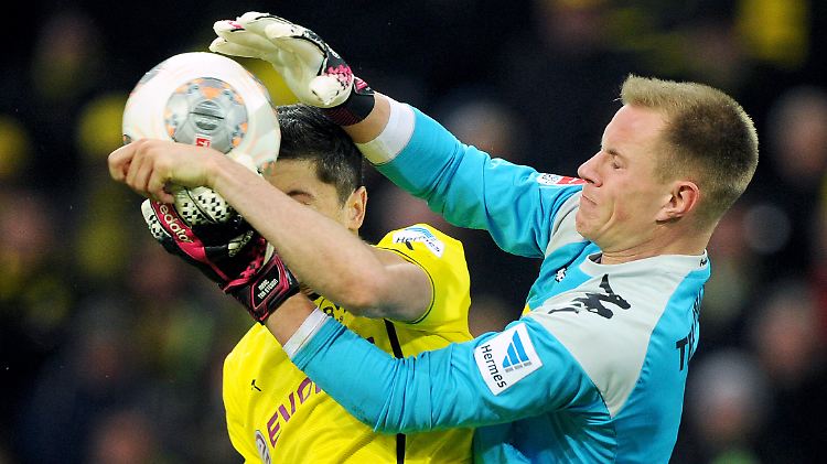 Marc-Andre ter Stegen rettete seinen Gladbachern den Sieg in Dortmund.