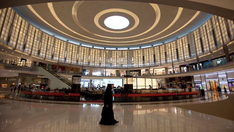 So leer ist die Dubai Mall nur selten - wenn sie geschlossen ist.