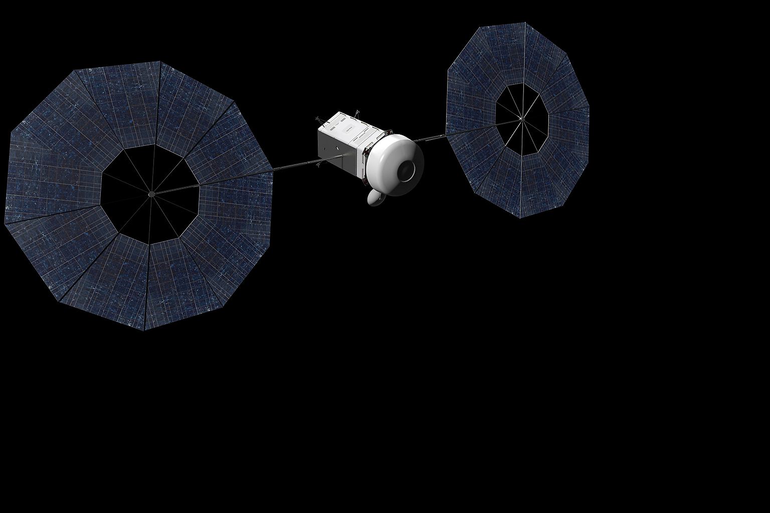 2017 soll es losgehen, wenn alles nach Plan läuft: Mit einem unbemannten Raumschiff will die Nasa einen Asteroiden einfangen. So ungefähr könnte das Gefährt aussehen. 