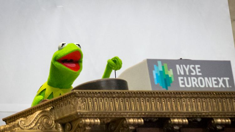 Kermit läutet am Montag den Handelsbeginn ein.
