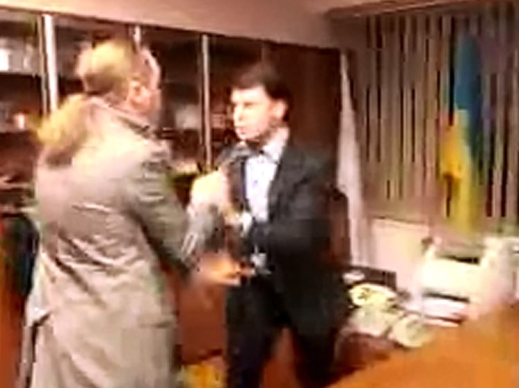 Bei dem Übergriff auf den ukrainischen TV-Chef zeigte die Swoboda, wie sie gewöhnt ist, Probleme zu lösen.