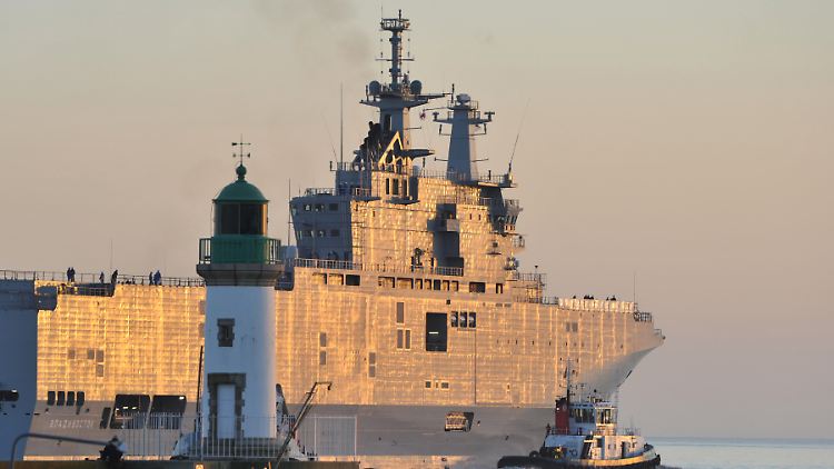 Die "Wladiwostok" ist eins der Schiffe der Mistral-Klasse, die Frankreich an Russland liefert.
