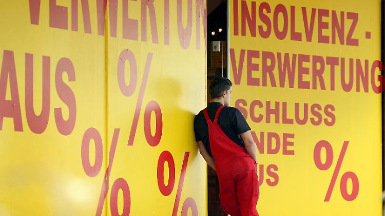 Trotz konjunktureller Erholung -noch gehören Unternehmenspleiten zur Tagesordnung.