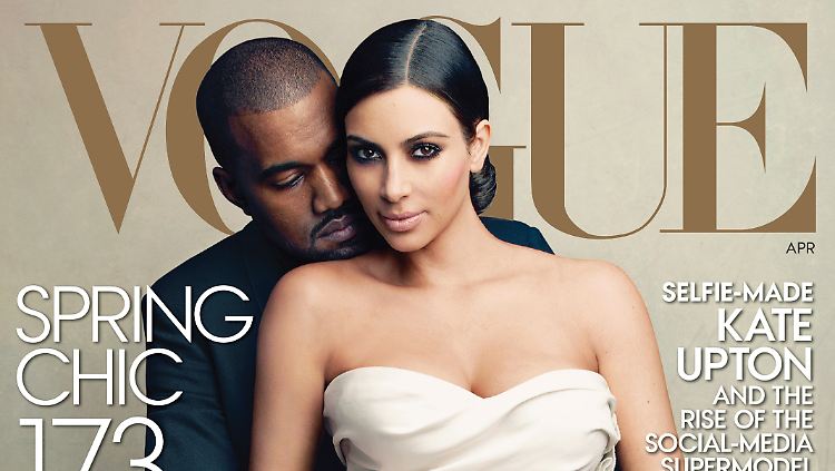 Das Original: Kim Kardashian und Kanye West auf der Vogue.