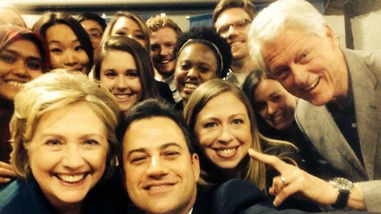 Den Promi-Faktor des Oscar-Selfies von Kollegin Ellen DeGeneres kann Kimmel nicht erreichen.