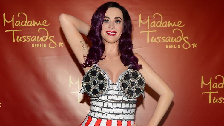 Bei der Wachsfigur Katy Perrys fehlt kein Detail.