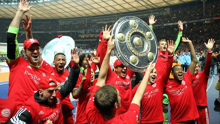 Kurz gejubelt und schon wollten die Bayern-Profis wieder zur Normalität übergehen.