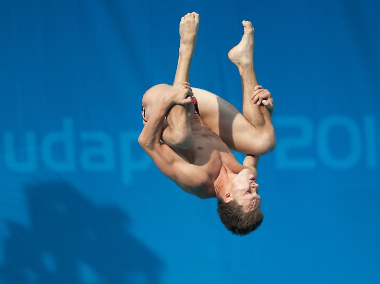 Kopfüber aufs Treppchen: Patrick Hausding sprang vom 1-Meter-Brett zur Silbermedaille.