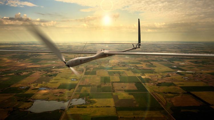 Eine Drohne des Herstellers Titan Aerospace.
