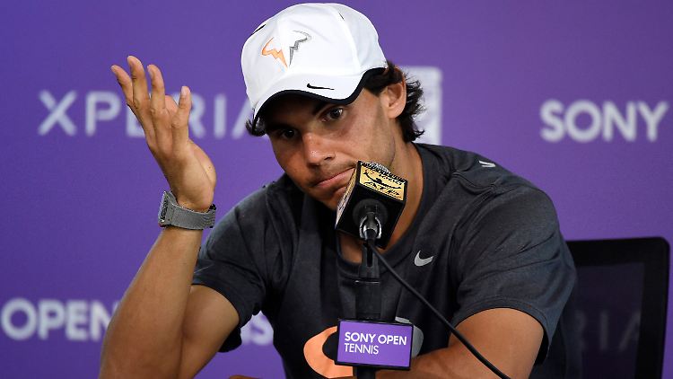 Dann eben nicht. Rafael Nadal nach der Spielabsage von Tomas Berdych.