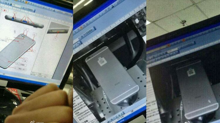 Die Bilder des angeblichen iPhone 6 sollen von einem Monitor in den Foxconn-Werken abfotografiert worden sein.