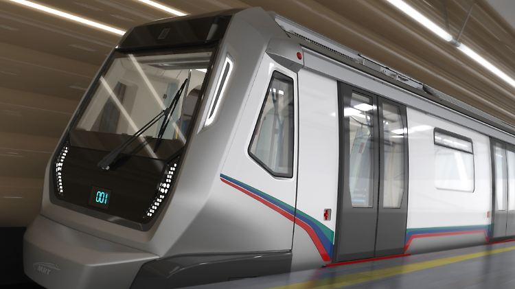 BMW-Design im U-Bahn-Schacht von Kuala Lumpur.