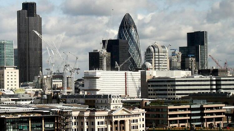 Das Banken- und Versicherungsviertel von London.
