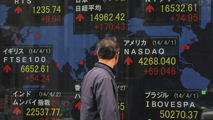 In Tokio dominieren die Pluszeichen.