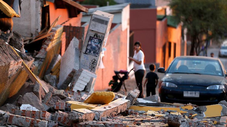 Das Erdbeben vom Vortag traf vor allem die Stadt Iquique im Norden Chiles.