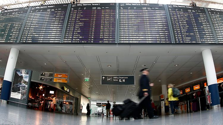 Am zweiten Tag des Ausstands herrschte an den großen Flughäfen teils entspannte Ruhe.