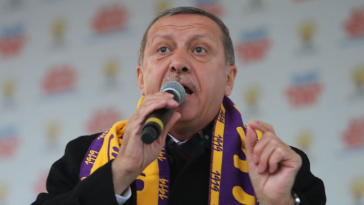 Erdogan auf einer Wahlkampfveranstaltung am vergangenen Wochenende.