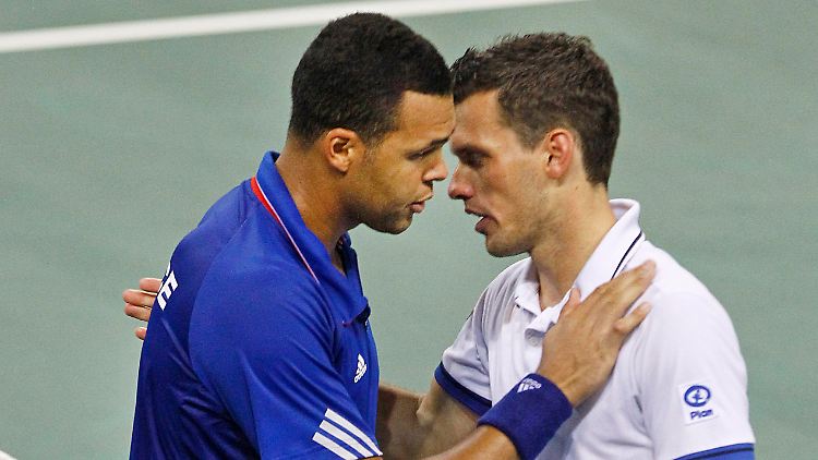 Nach nur 1:42 Stunden bezwingt Tsonga Kamke im Davis-Cup-Duell.