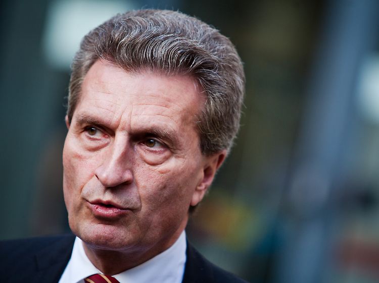 Oettinger soll's richten: Der EU-Energiekommissar versucht Kiew und Moskau zu einem Kompromiss zu drängen.