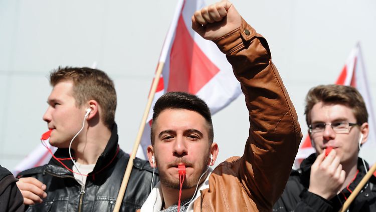 Die Tarifverhandlungen wurden von Warnstreiks begleitet.