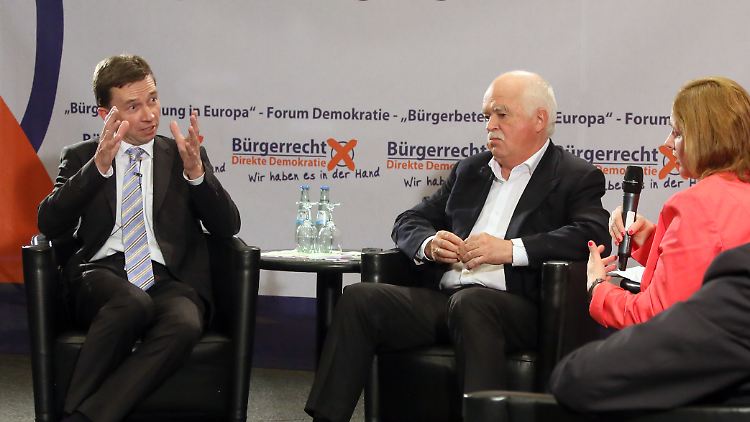 Bernd Lucke und Peter Gauweiler verstanden sich besser, als es den Anschein hatte.