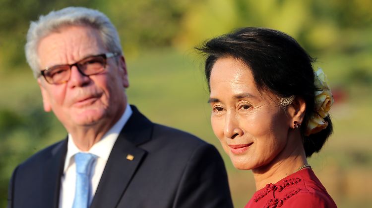 Für Joachim Gauck ist Suu Kyi ein Vorbild. Im Februar besuchte er sie in Birma.