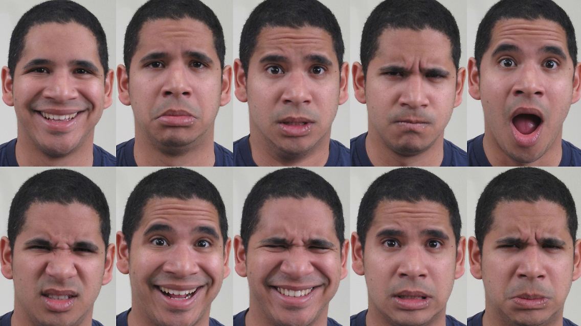 Mit Hilfe von 230 Probanden filterten die Forscher aus 5000 Fotos insgesamt 21 Emotionen heraus, ...