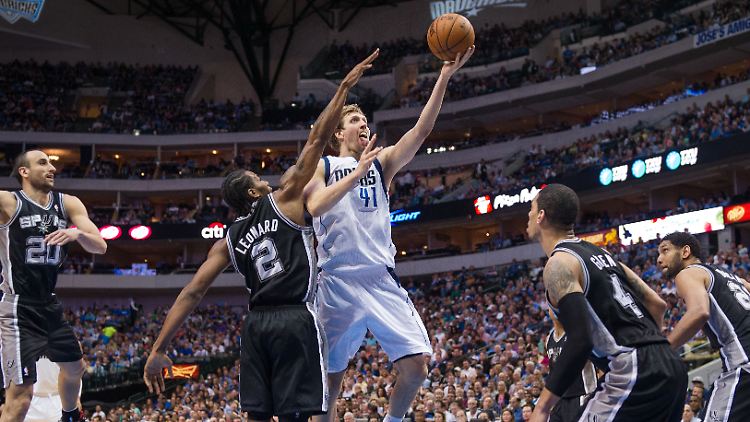 Nowitzkis 19 Punkte reichten nicht für den Sieg gegen die Spurs.