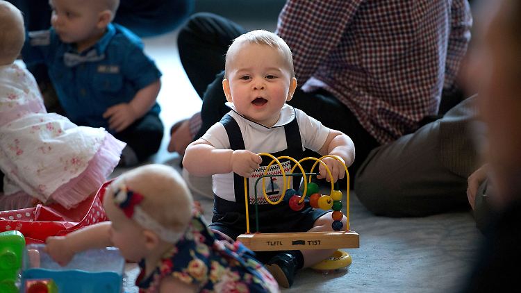 Baby George absolviert seinen ersten offiziellen Staatsbesuch in Übersee.