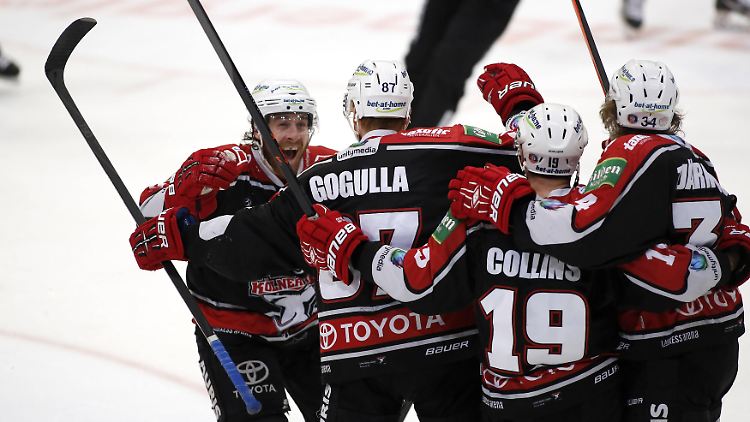 Die Kölner Haie konnten das erste Finalspiel um die deutsche Meisterschaft für sich entscheiden.