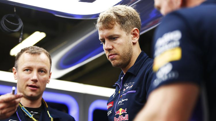 Sebastian Vettel ist sichtlich unzufrieden.