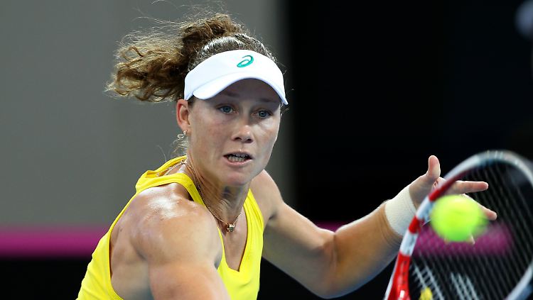 Trotz aller Anstrengung musste sich die US-Amerikanerin Samantha Stosur nach drei Sätzen geschlagen geben.