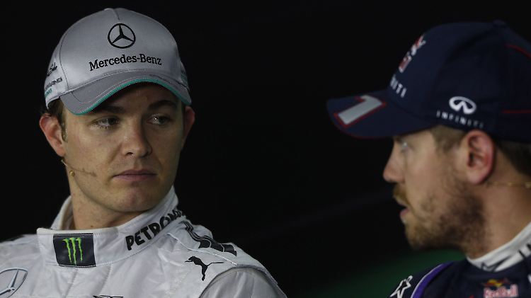 Schicksalsgenossen: Nico Rosberg und Sebastian Vettel.