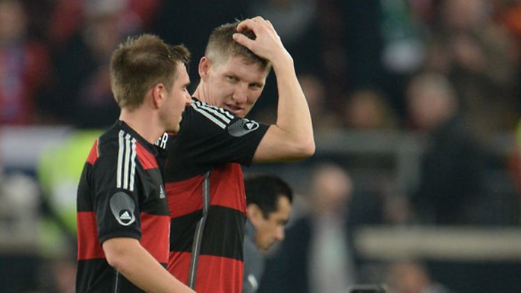 Philipp Lahm (l) und Bastian Schweinsteiger.