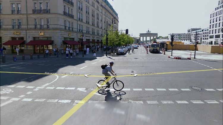 Ein Screenshot aus Google Streetview in Berlin.