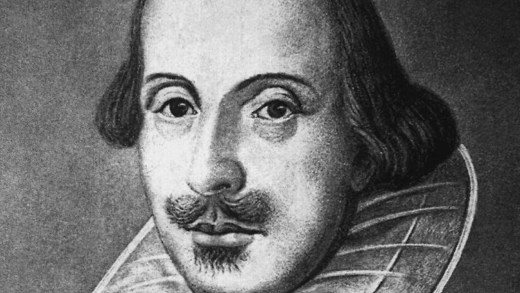 Wenig ist über die historische Person William Shakespeare bekannt. Das Bild ist eine zeitgenössische Darstellung des Bühnenautors.