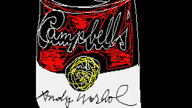 Das Motiv der Campbell Suppendose ist weltbekannt, dieses Bild war aber bislang nie öffentlich zu sehen.