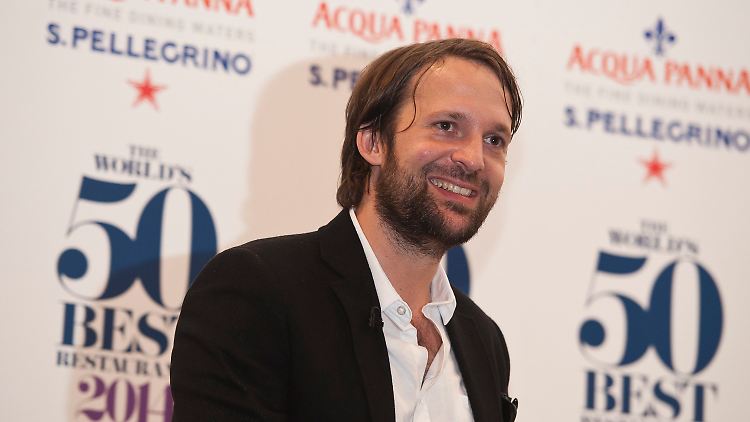 René Redzepi nimmt die Auszeichnung für sein Edellokal in London entgegen.