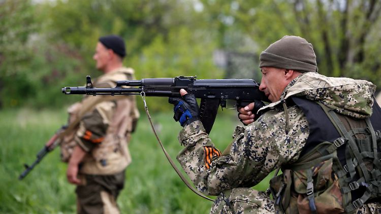 Prorussische Rebellen im Osten der Ukraine. 