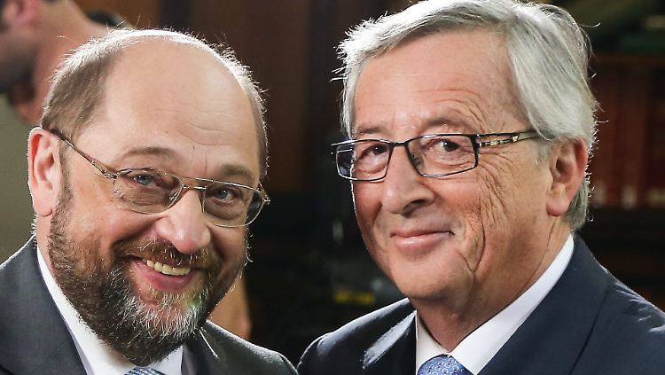 Martin Schulz und Jean-Claude Juncker: Einer von diesen beiden Herrn wird EU-Kommissionspräsident.