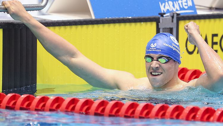 Paul Biedermann sicherte sich bei den Deutschen Schwimm-Meisterschaften in Berlin den Sieg über 400 Meter Freistil.
