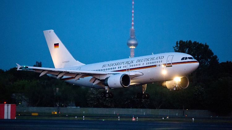 An Bord dieser Maschine waren die vier entführten Deutschen am Samstag wieder nach Berlin zurückgekehrt. 