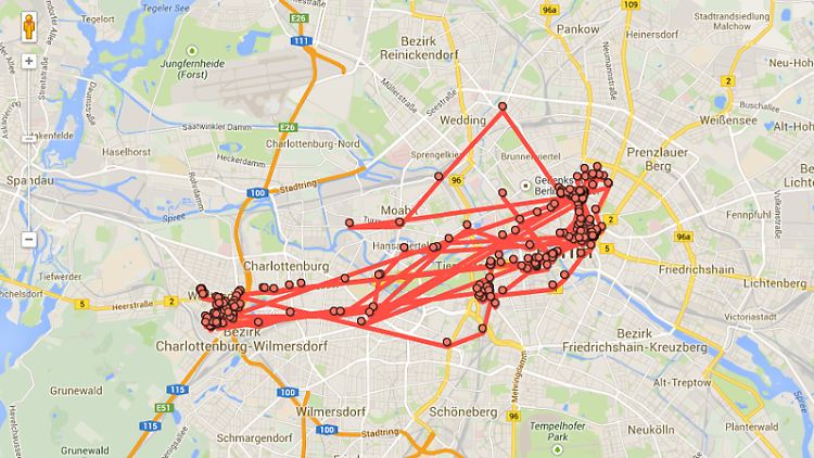 Google zeichnet alle Bewegungen eines Smartphone-Nutzers auf, wenn es die Erlaubnis dafür hat.
