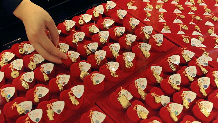 Nicht nur Barren und Münzen, auch Goldschmuck ist in China eine beliebte Anlage. 