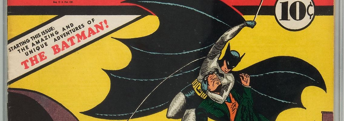 Seinen ersten Auftritt hat er in der Mai-Ausgabe 1939 der Serie "Detective Comics" (nach der sich später der Comic-Gigant DC benennt).