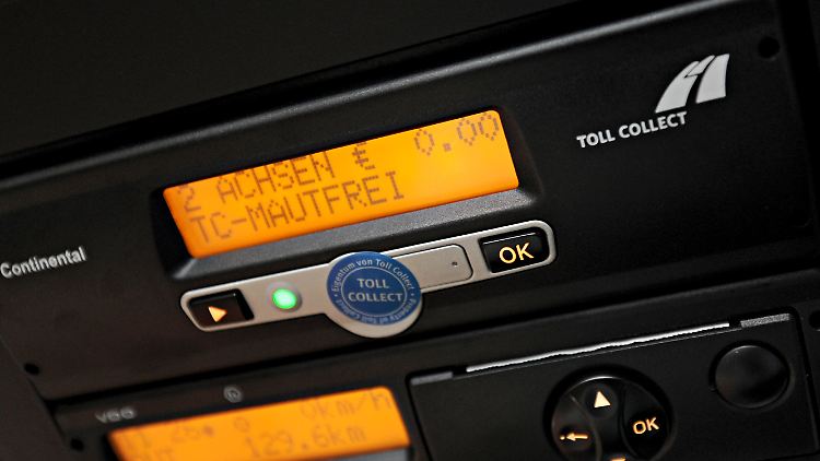 Eine On-Board-Unit wie es in einem LKW eingebaut ist.